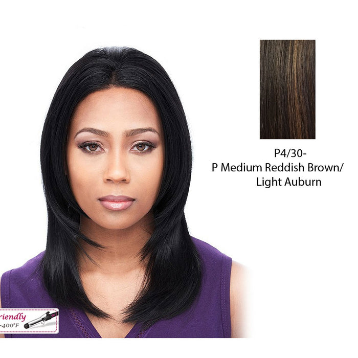 Daisy Full Lace Wig Handtied Full Lace Cap,Medium brown base with light auburn highlights