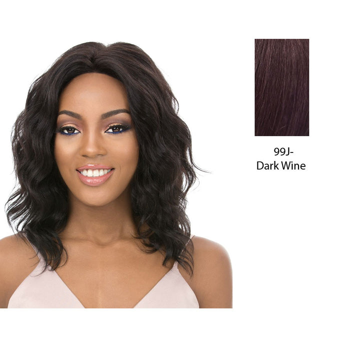 Quality Human Hair Full Lace Wig_ Adagio,Dark wine