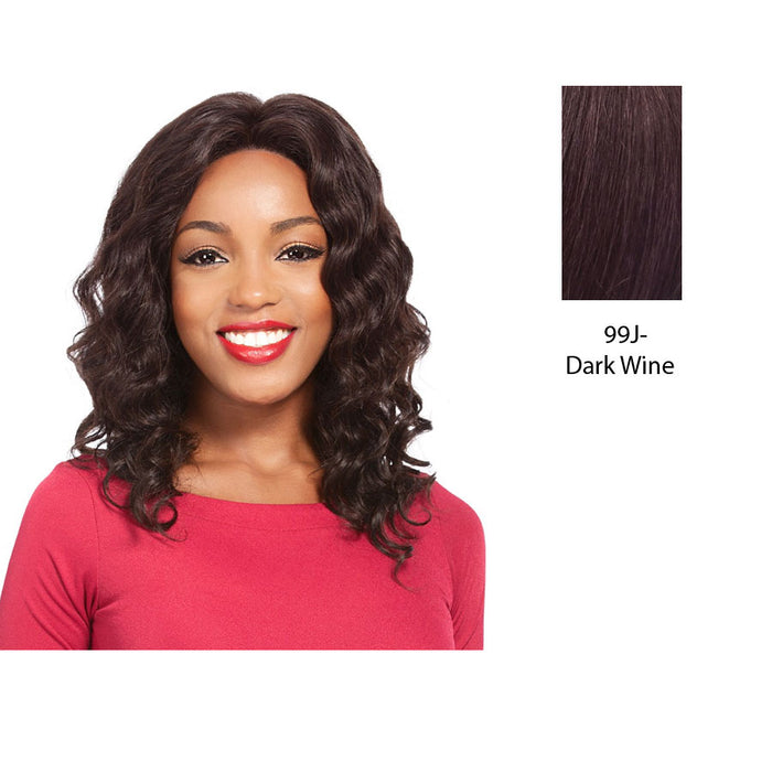 100% Remy Human Hair Full Lace Wig Blueberry,Dark wine