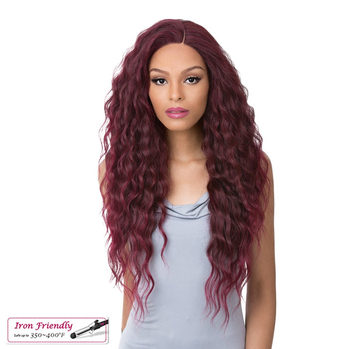 Wet N Wavy Full Lace Wig Selena,Burgundy