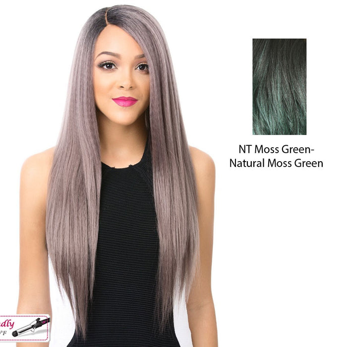 Iron Friendly Synthetic Lace Front Wig_ Gala,Green