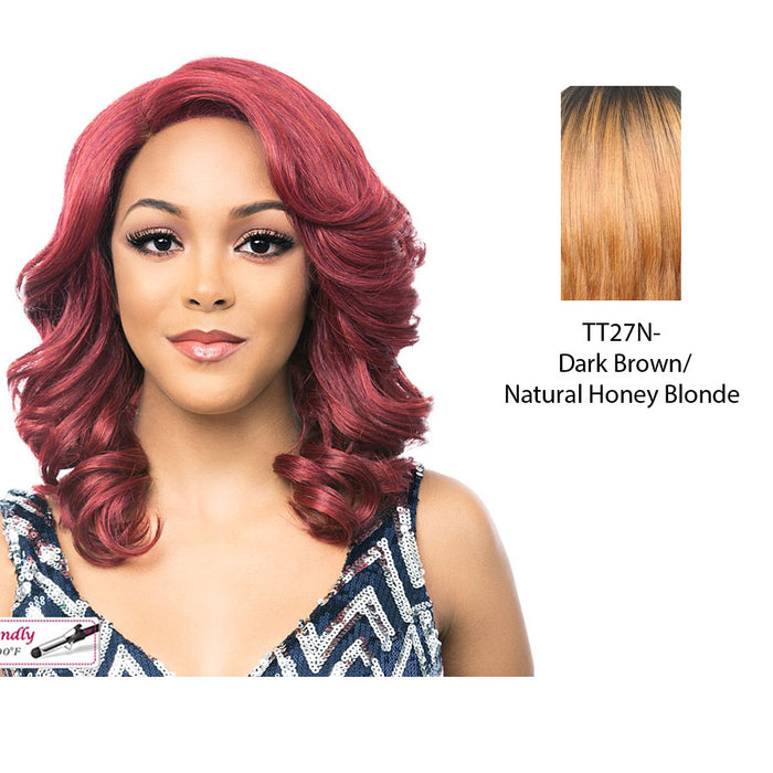 Lace Front Wig Lace Jodi,Two Tone Off Black + Strawberry Blonde