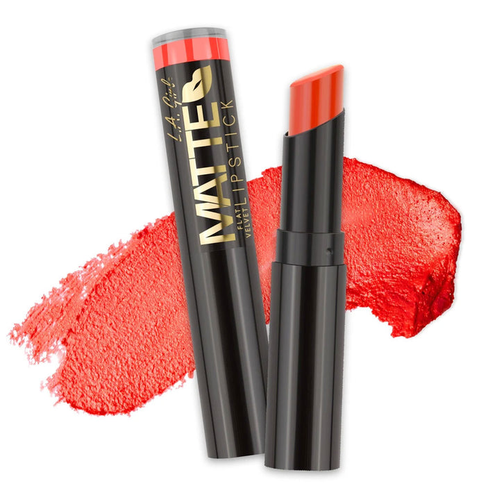 LA Girl Matte Flat Velvet Lipstick, Frisky, GLC806