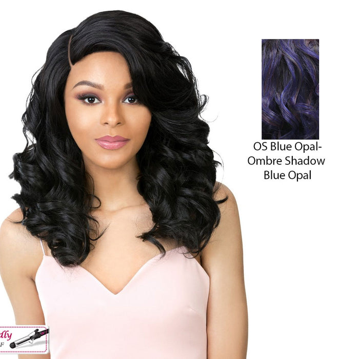 Love Charm Heat Friendly Synthetic Wig,Os Blue Opal