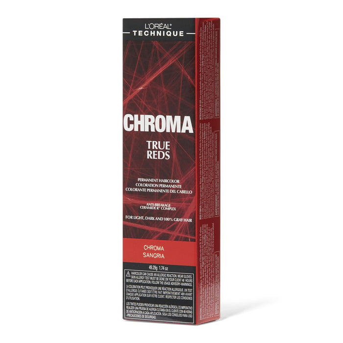 L'Oreal Chroma True Reds Hair Color, Chroma Sangria 1.74 oz