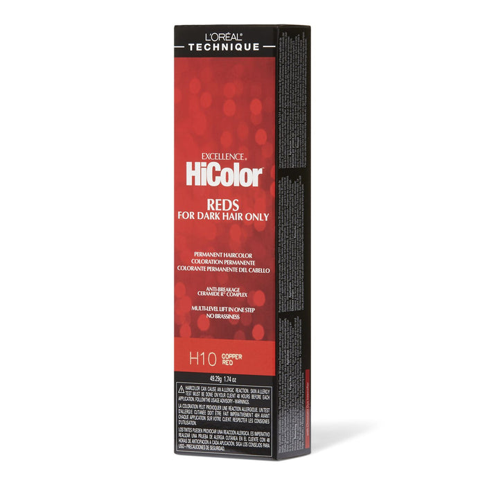 L'Oreal Excellence HiColor, Copper Red, H10, 1.74 oz