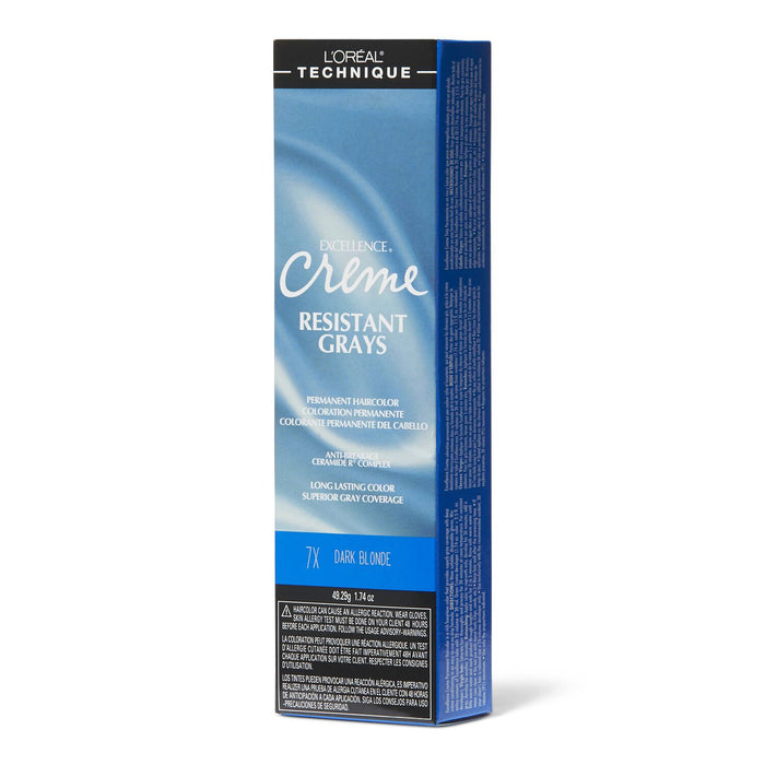 L'Oreal Excellence Resistant Gray Permanent Creme 7X Dark Blonde 1.74 oz