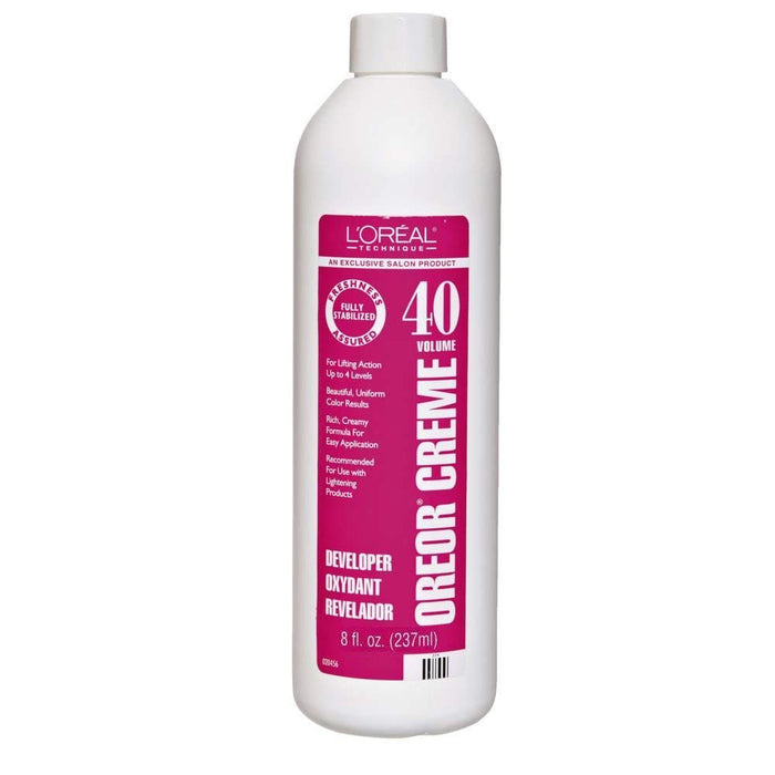 L'Oreal Oreor Creme 40 Vol Developer, 8 Oz.