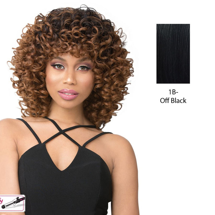 Synthetic Hair Wig Maxy,Off Black