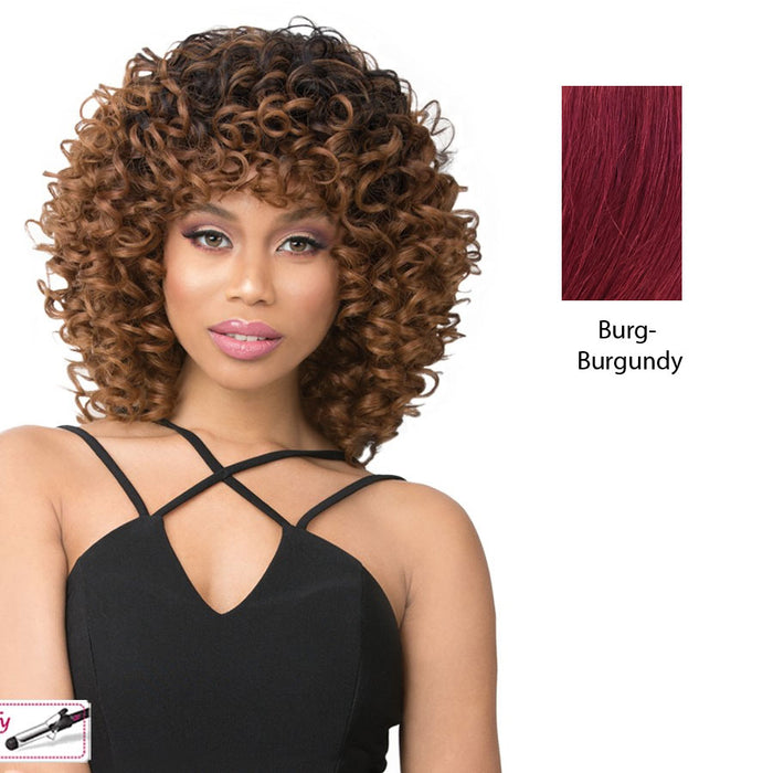 Synthetic Hair Wig Maxy,Burgundy