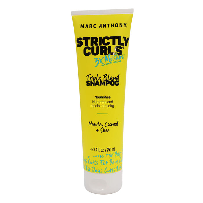 Marc Anthony Strictly Curls 3X Moisture Triple Blend Shampoo, 8.4 Oz.