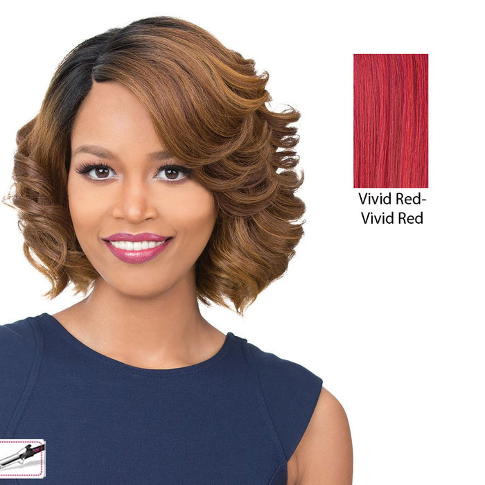 Synthetic Iron Friendly Wig Milan,Vivid Red