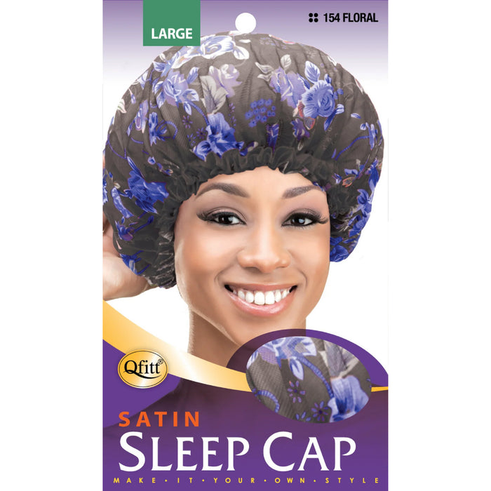 Qfitt Satin Sleep Cap Floral