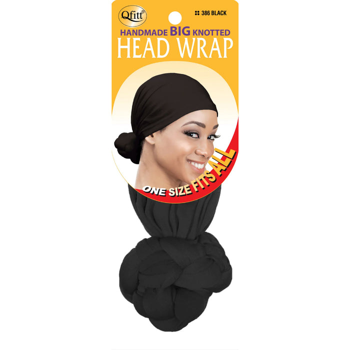 Qfitt Knotted Big Headwrap Black