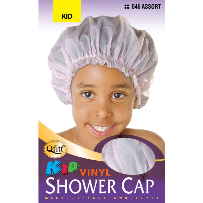 Qfitt Kid Shower Cap Assorted Color Random Ship