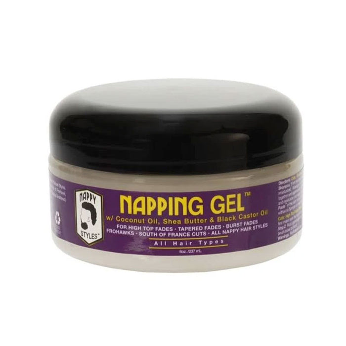 Nappy Styles Napping Gel With Coconut Oil, Shea Butter & Black Castor Oil 8 Oz