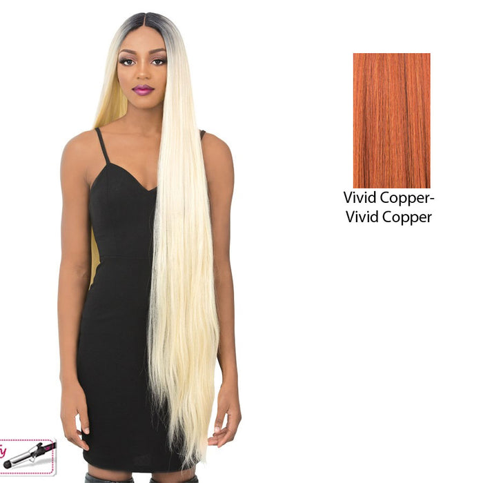 Synthetic Iron Friendly Full Wig - Niki,Vivid Copper