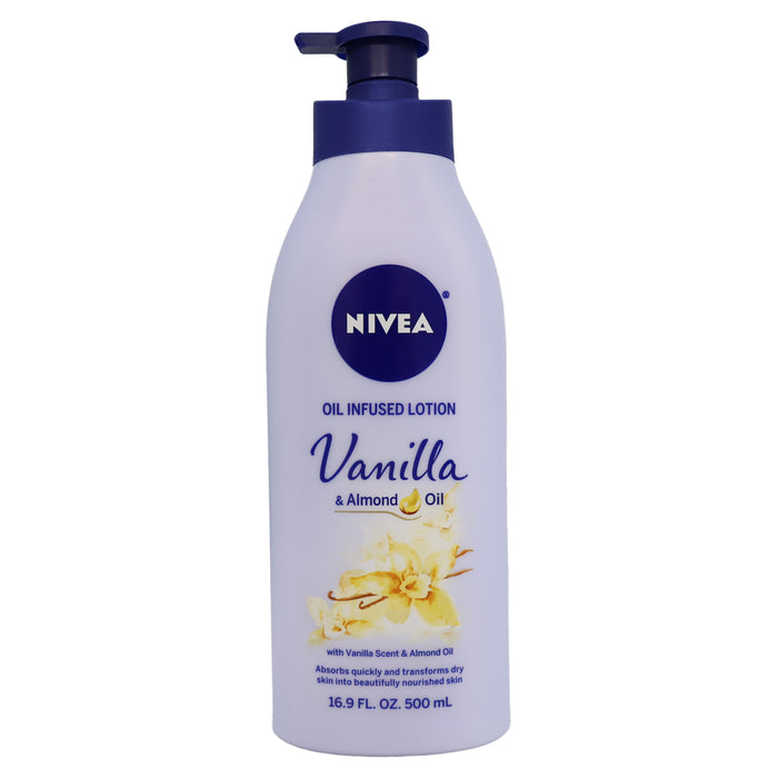 Nivea Oil Infused Body Lotion Vanilla And Almond Oil, 16.9 Oz.