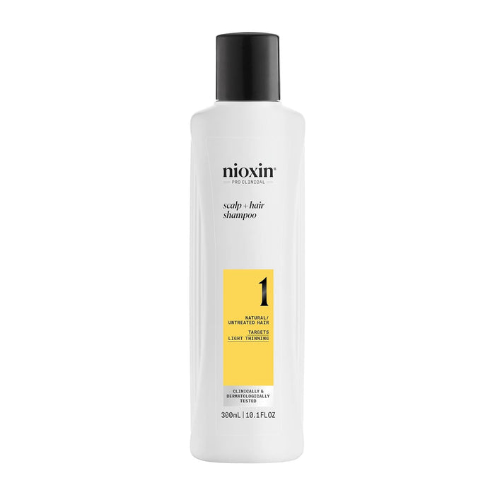 NIOXIN System 1 Cleanser Shampoo for Natural Hair with Light Thinning 10.1 Oz.