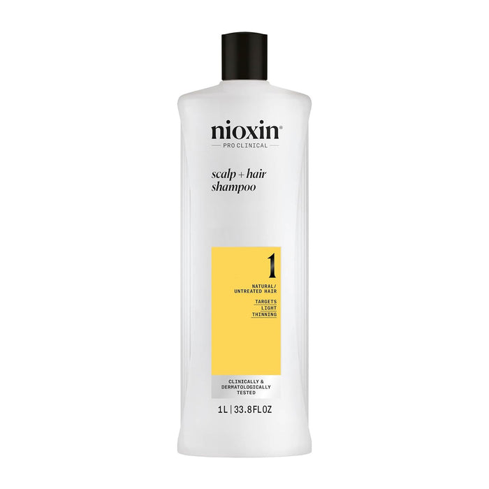 NIOXIN System 1 Cleanser Shampoo for Natural Hair with Light Thinning 33.8 oz
