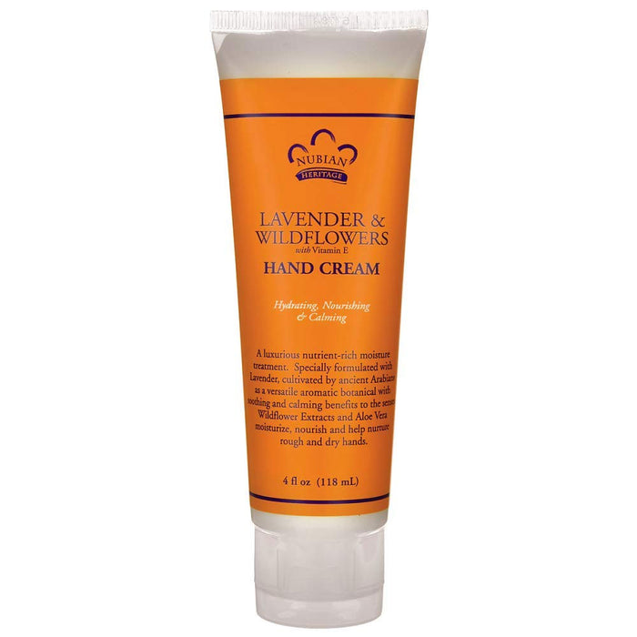 Nubian Heritage Hand Cream Lavender & Wildflowers 4 Oz.