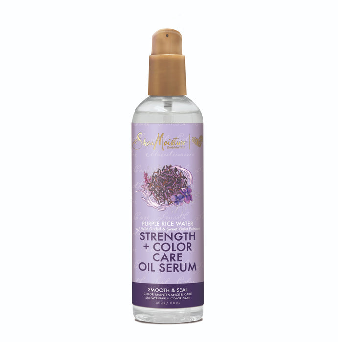 SheaMoisture Purple Rice Water Strength + Color Care Oil Serum 4 Oz