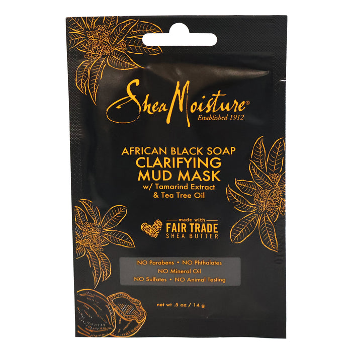 Shea Moisture African Black Soap Mud Mask, 0.5 Oz.