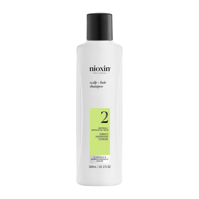 NIOXIN System 2, Cleanser Shampoo For Natural Hair with Progressed Thinning, 10.1 Oz.