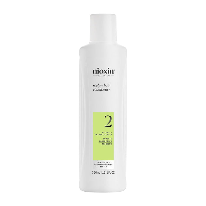 NIOXIN System 2, Scalp Therapy Conditioner For Natural Hair with Progressed Thinning, 10.1 Oz.