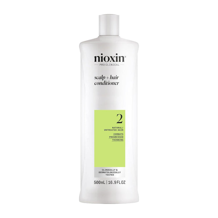 NIOXIN System 2, Scalp Therapy Conditioner For Natural Hair with Progressed Thinning, 16.9 oz