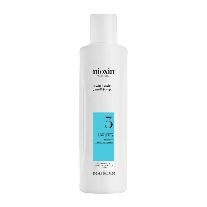 NIOXIN System 3 Scalp, Hair Conditioner For Colored Hair With Light Thinning, 10.1 Oz.