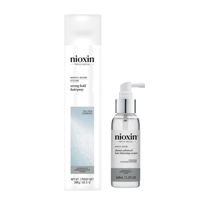 NIOXIN Diamax 3.4 Oz. for Instantly Fuller With NioSpray Regular Hold 10.2 Oz.