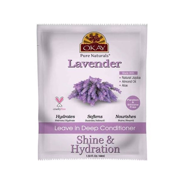 OKAY Lavender Shine & Hydration Leave In Conditioner Packet 1.5 Oz.
