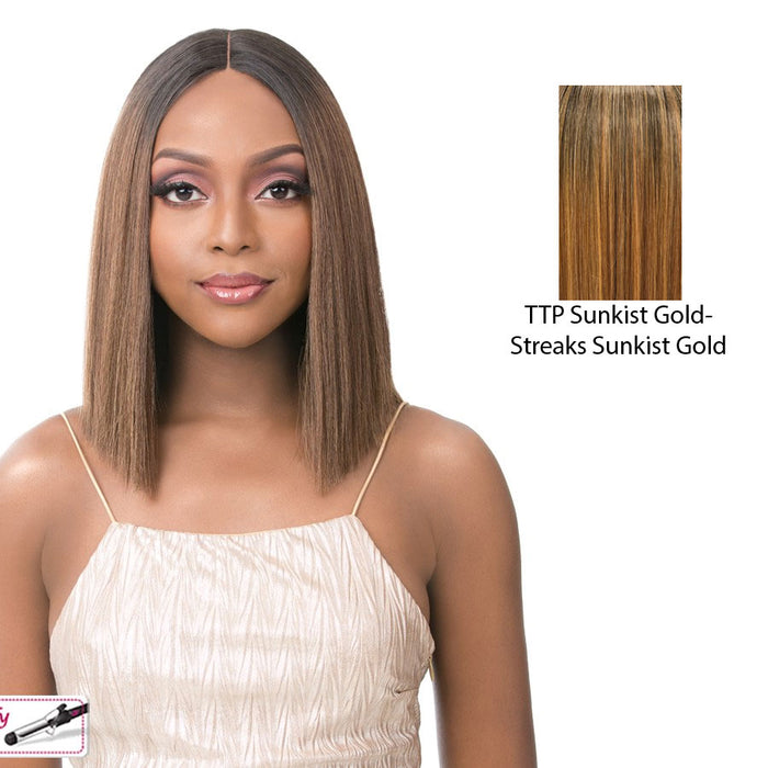Synthetic Iron Friendly Wig 4 Inch Lace Part Onika,Ttp Sunkist Gold