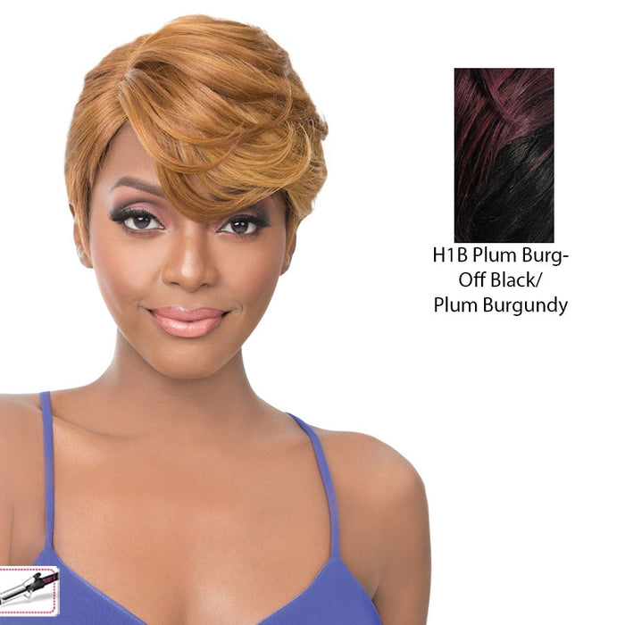 Synthetic Iron Friendly Wig Oria,H1B/Plum Burg