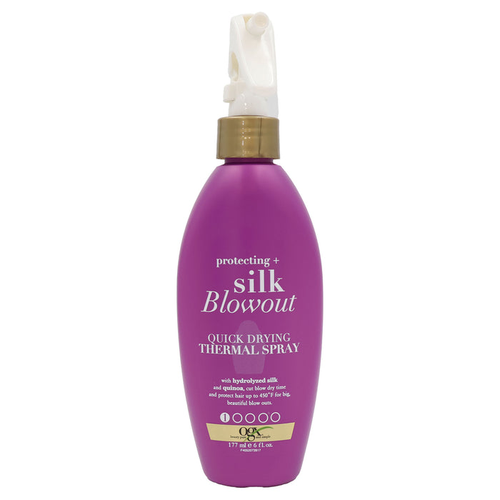 Ogx Silk Blowout Drying Thermal Spray, 6 Oz.