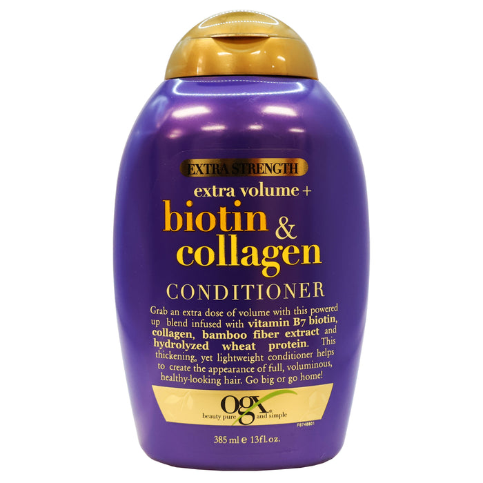 Ogx Extra Strength Extra Volume Biotin and Collagen Conditioner 13 Oz.
