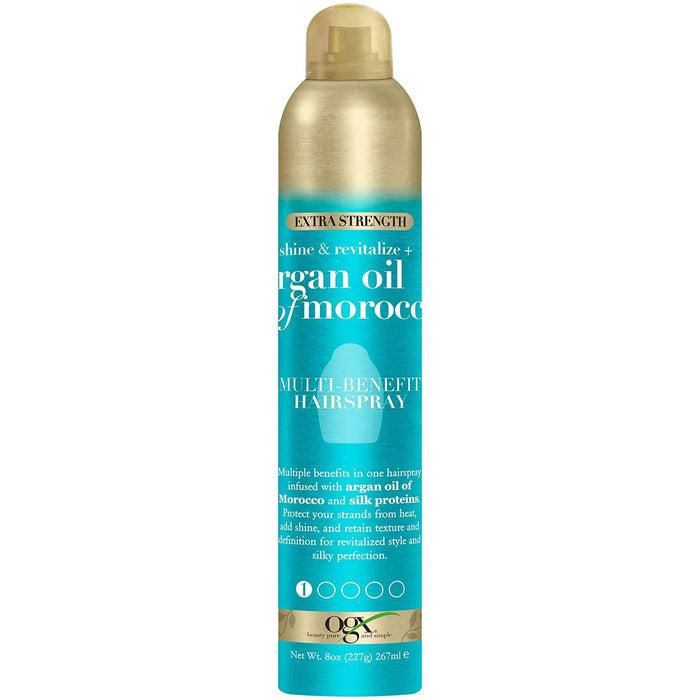 Ogx Argan Oil Of Morocco Multi Benefit Hair Spray, 8 Oz.