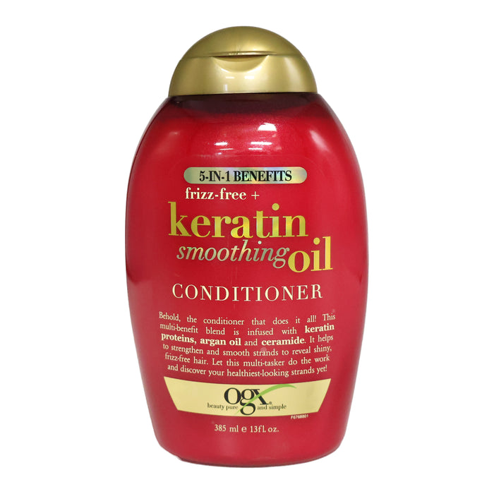OGX Keratin Smoothing Oil Conditioner, 13 Oz.