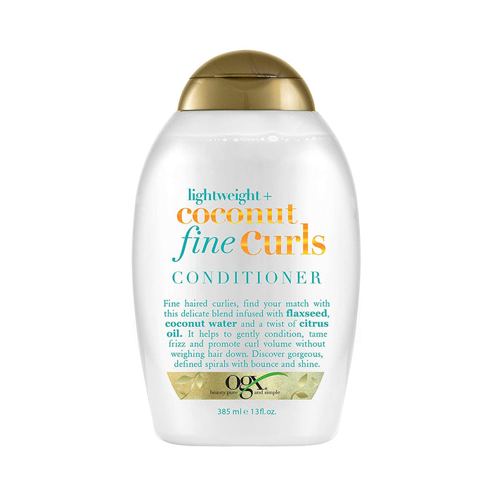 Ogx Lightweight Coconut Fine Curls Conditioner 13 Oz.