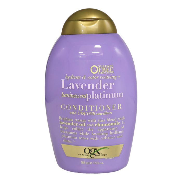 OGX Lavender Luminescent Platinum Conditioner, 13 Oz.