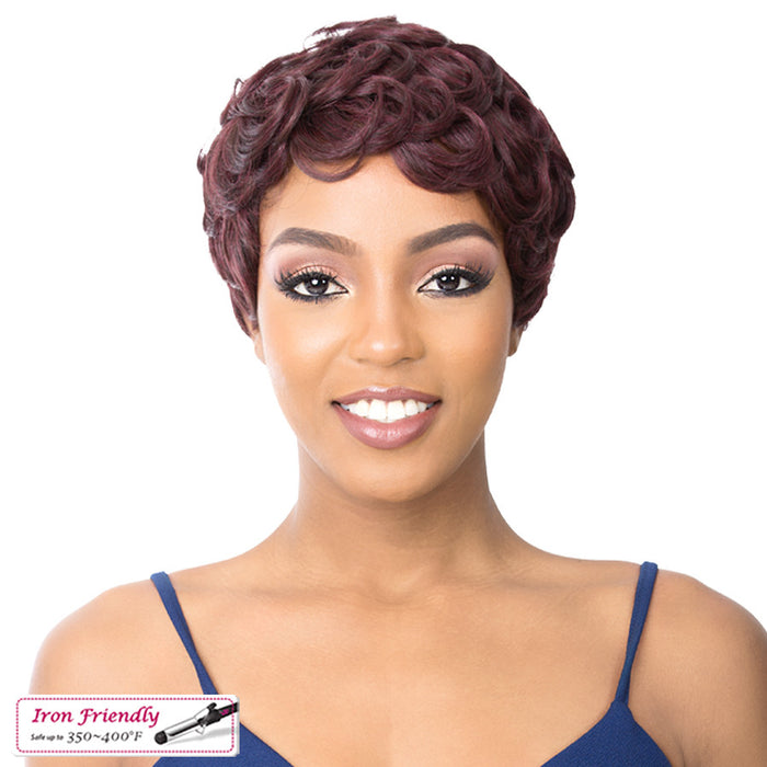 Synthetic Wig - Pin Curl 201,Dark Wine