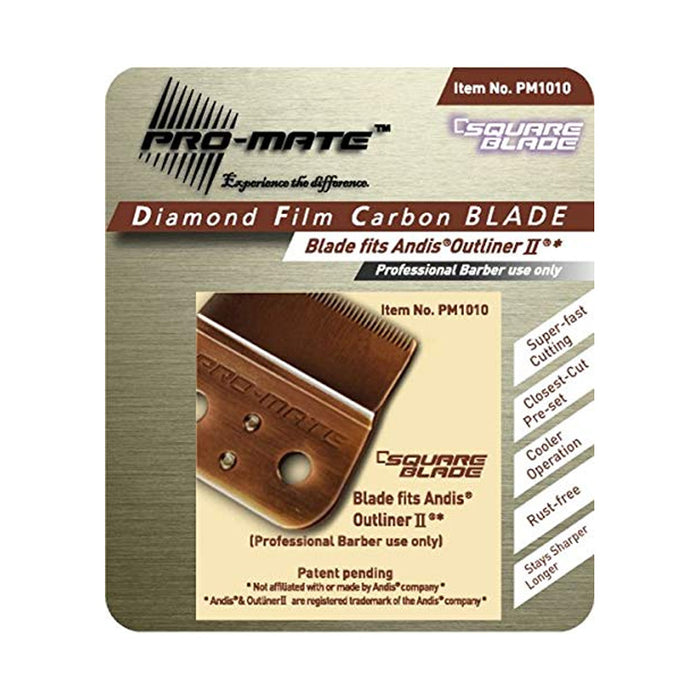 Pro Mate Square Blade Blade Fits Andis Outliner