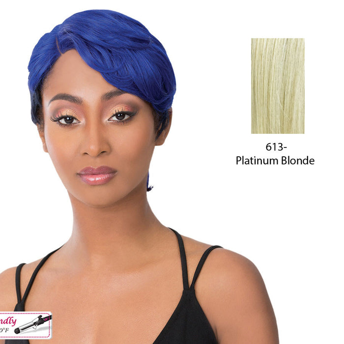 Iron Friendly, Hand Tied Side Part, Lace Front Wigs,Platinum Blonde
