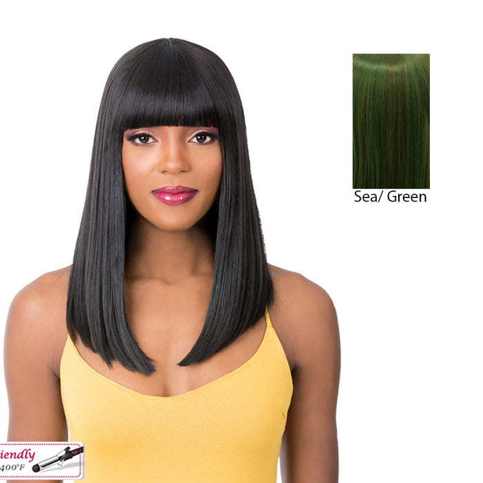 Synthetic Wig - Q Atlanta,Sea Green