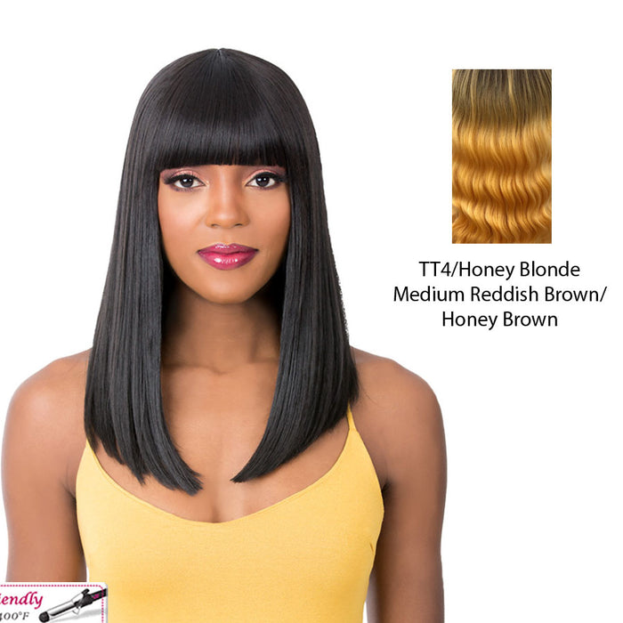 Synthetic Wig - Q Atlanta,Tt4/Honey Blonde