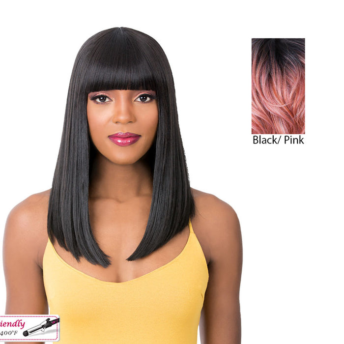 Synthetic Wig - Q Atlanta,Tt Pink
