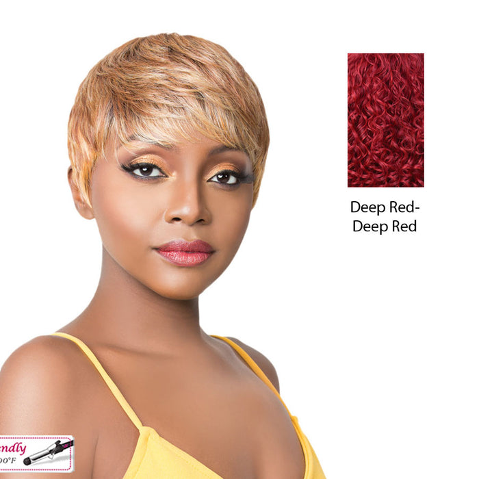 Quality 2020 Synthetic Wig - Q Cupid,Deep Red
