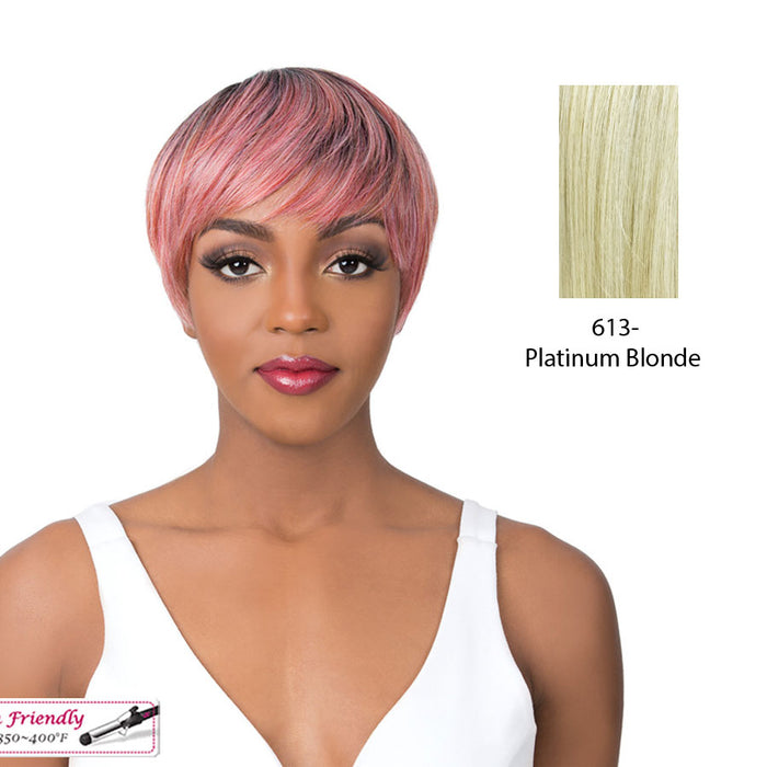 Iron Friendly Quality Wig 2020 Q Kai,Platinum Blonde