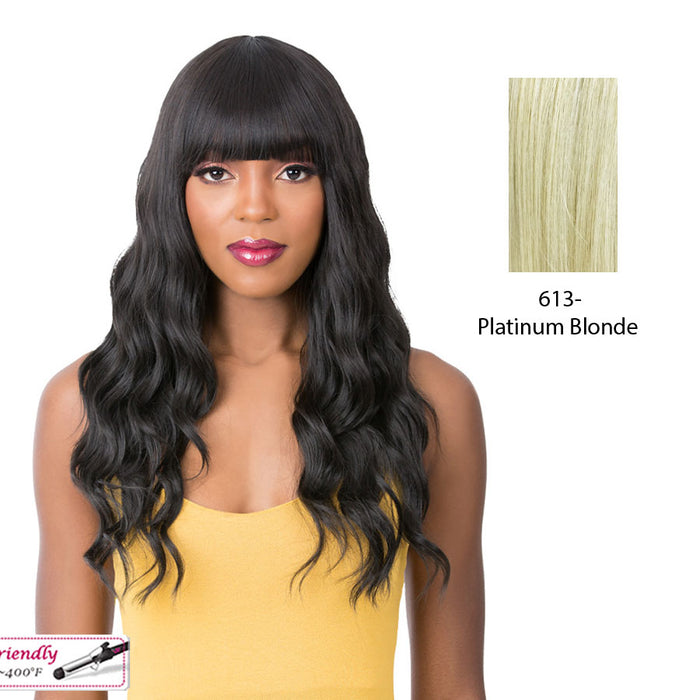 Iron Friendly Quality Wig 2020 Q Mariella,Platinum Blonde